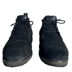 All Saints Men’s Black Suede Lace Up Chukka Boots Size 41 EU 8 US All Saints | Shoes | All Saints Mens Black Suede Lace Up  main image 3